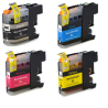 Pack 4 cartuchos Brother LC123/LC121