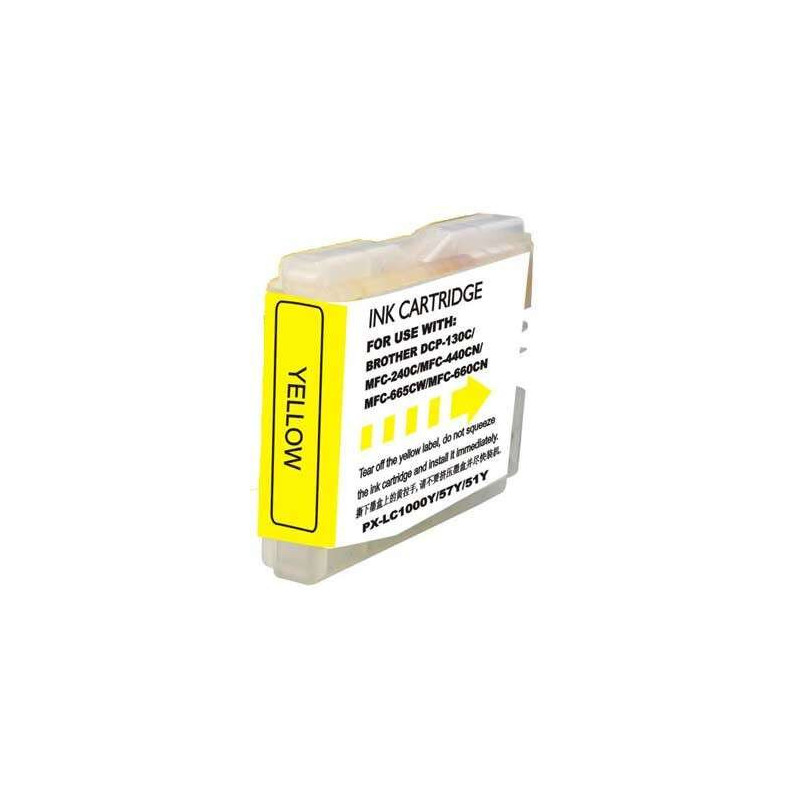 Cartucho Brother LC1000XL/LC970XL Amarillo Cartucho Brother LC1000XL/LC970XL Amarillo