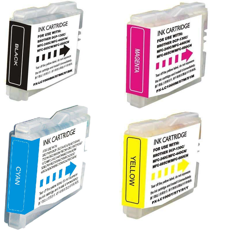Pack cartuchos Brother LC1000XL/LC970XL Pack cartuchos Brother LC1000XL/LC970XL